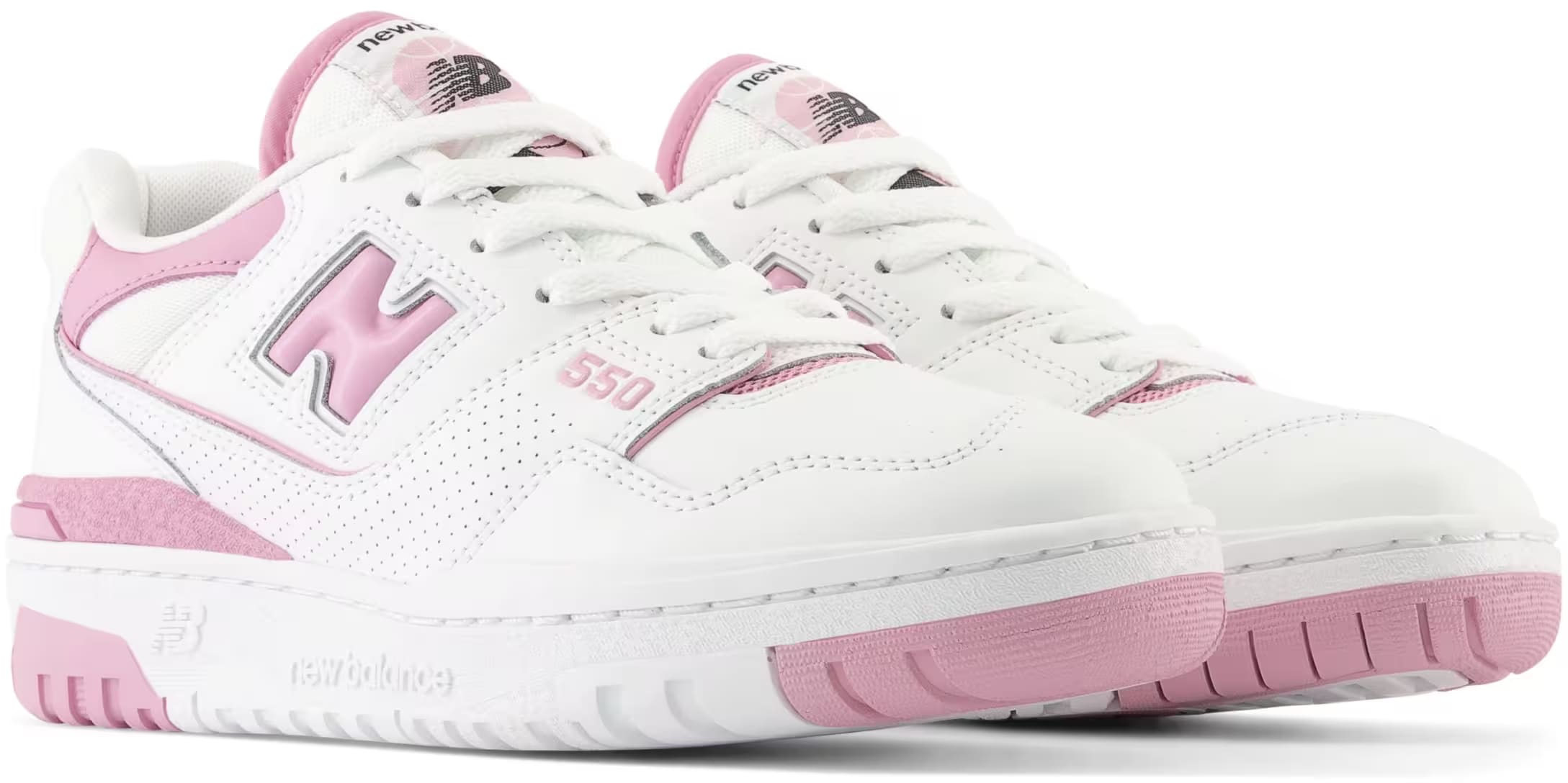 New Balance 550  White Bubblegum Pink
