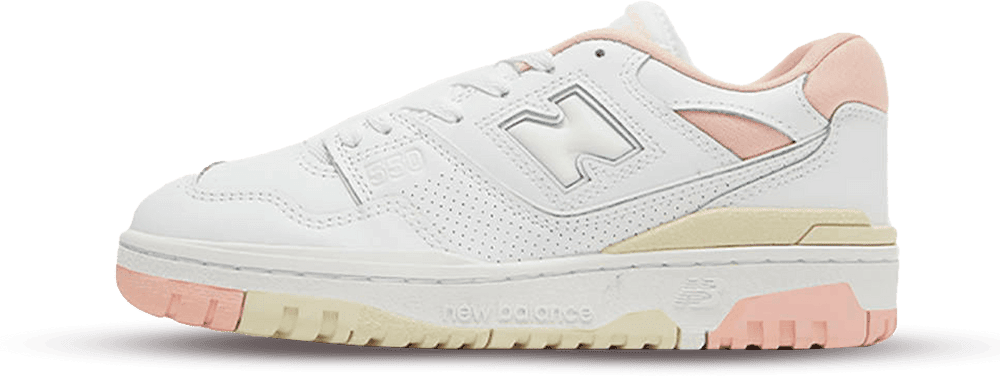 New Balance 550 White  Pink Cream  (W)