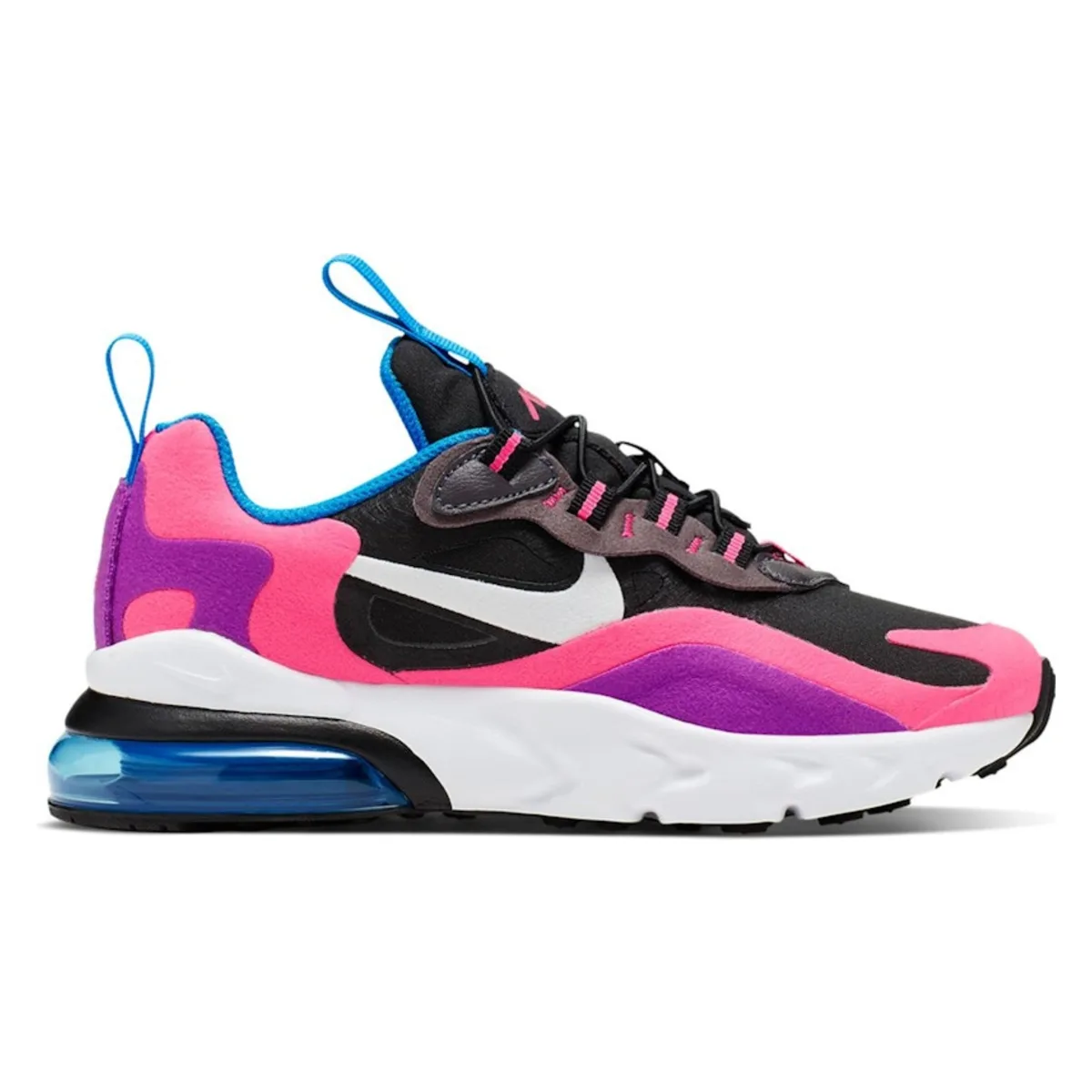Nike Air Max 270 React Black Hyper Pink Vivid Purple (PS)