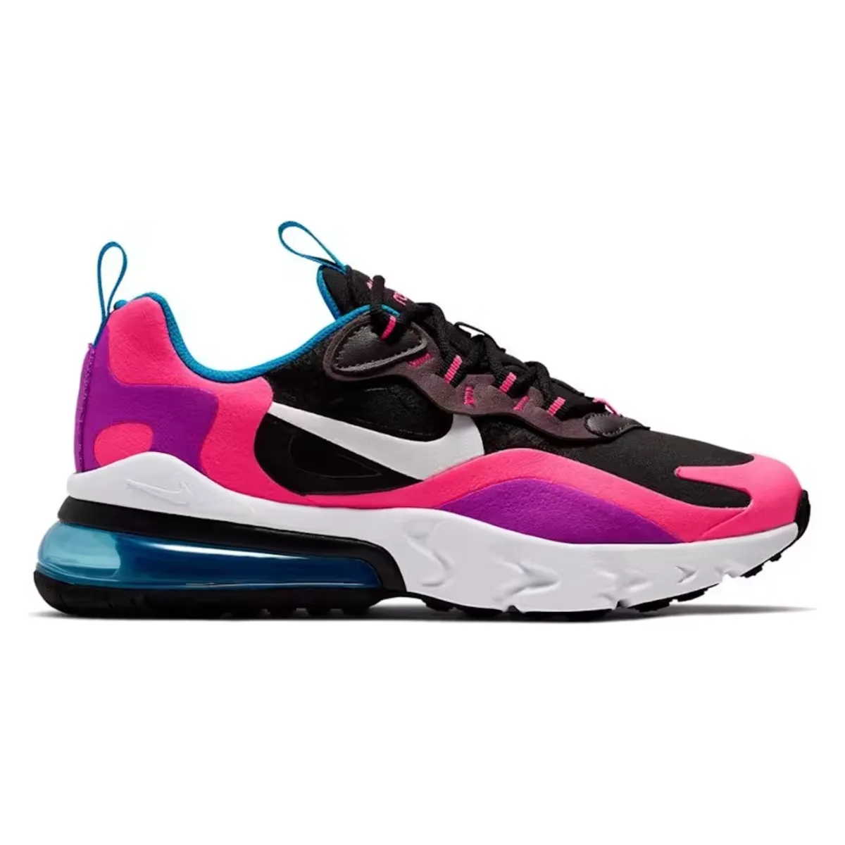 Nike Air Max 270 React Black Hyper Pink Vivid Purple (GS)