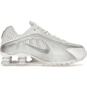 Nike Shox R4 White Metallic Silver (GS)