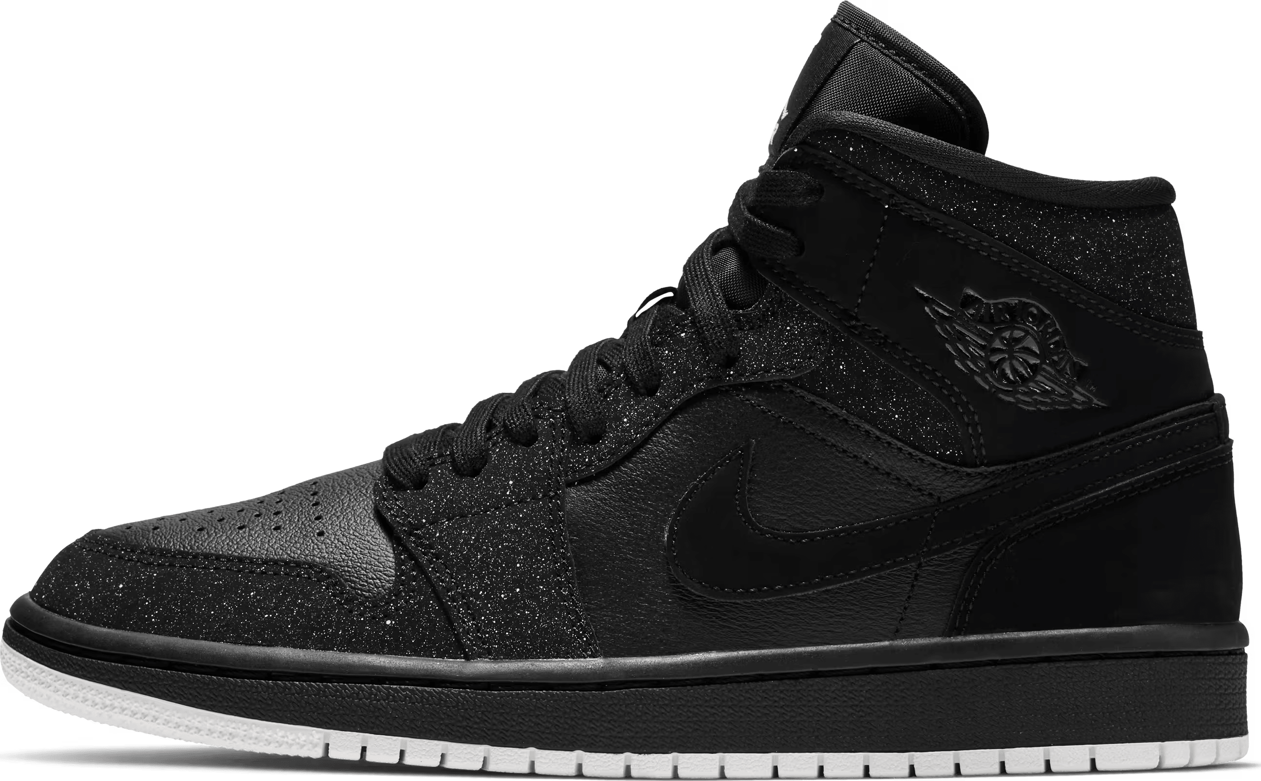 Air Jordan 1 Mid Wmns "Black Glitter"