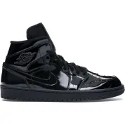 Jordan 1 Mid SE Triple Black Patent (Women's)
