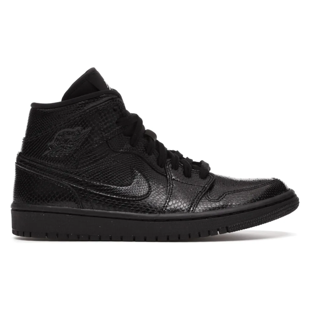 Air Jordan 1 WMNS Mid Black Snakeskin