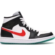 Air Jordan 1 WMNS Mid Alternate Swooshes Red Yellow