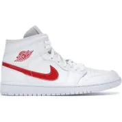 Air Jordan 1 WMNS Mid White Red