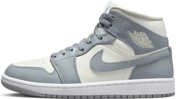 Air Jordan 1 Mid Wmns Grey Sail BQ6472 115 Sneaker Squad