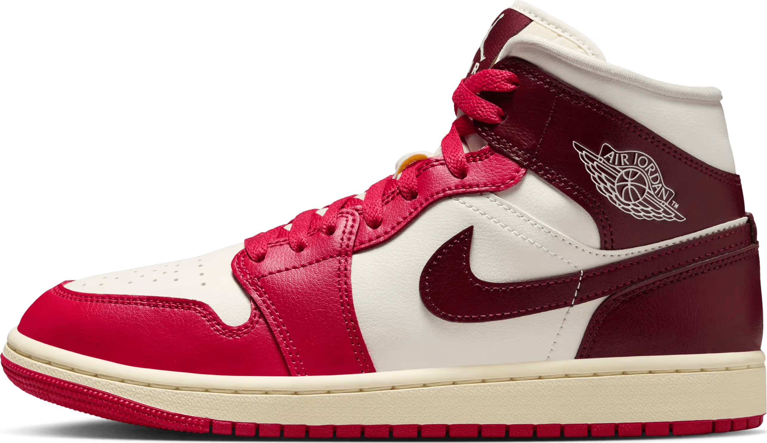 Air Jordan 1 Mid Wmns "Dark Team Red"