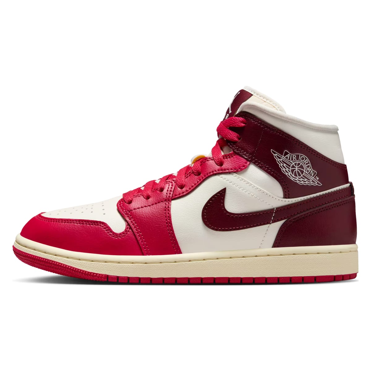 Air Jordan 1 Mid Wmns "Dark Team Red"