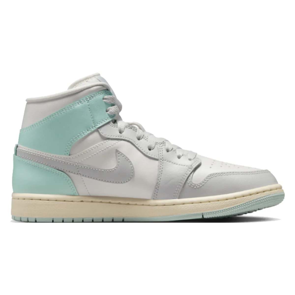 Air Jordan 1 Mid Wmns "Football Grey Igloo"