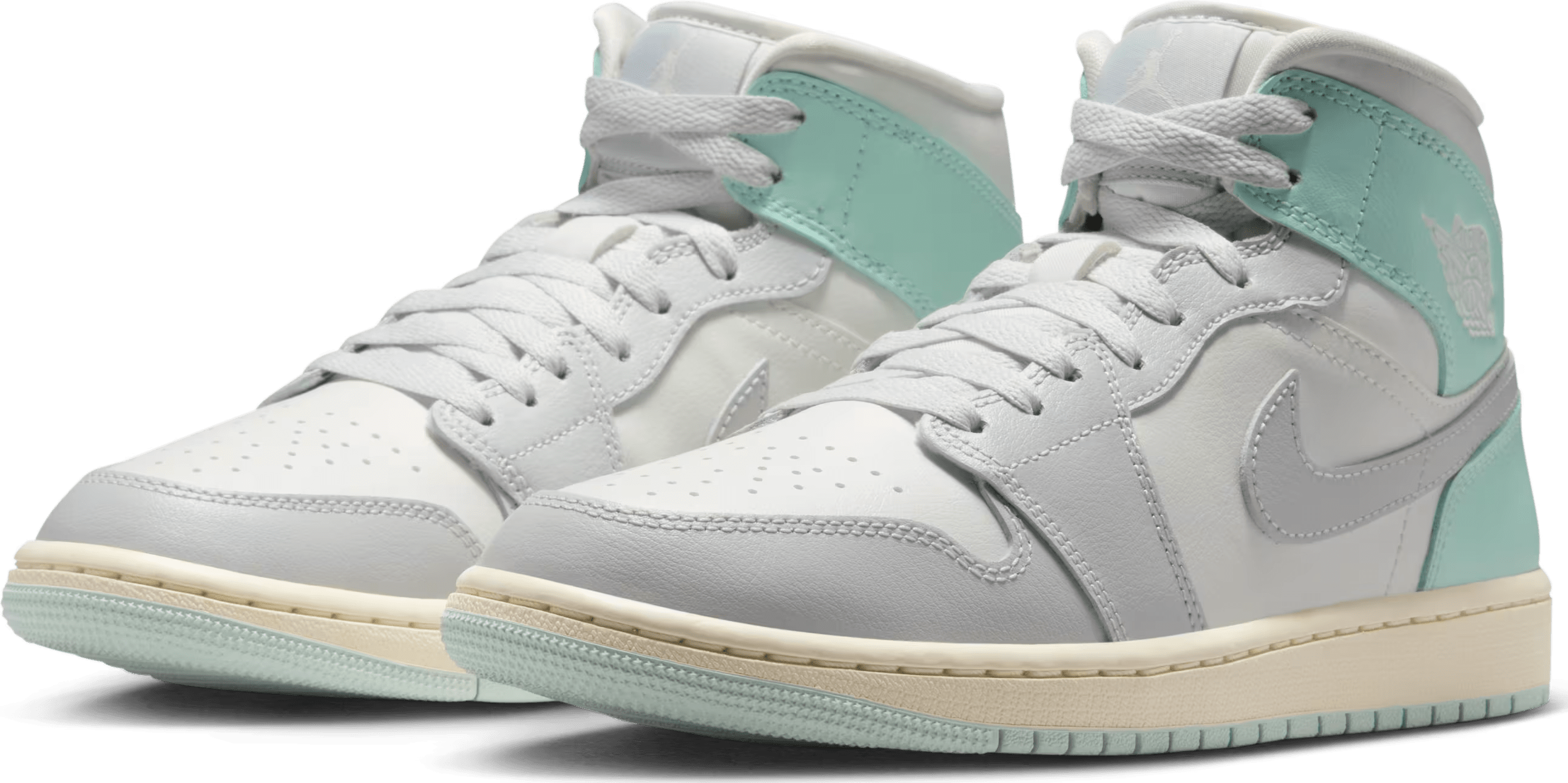 Air Jordan 1 Mid Wmns "Football Grey Igloo"