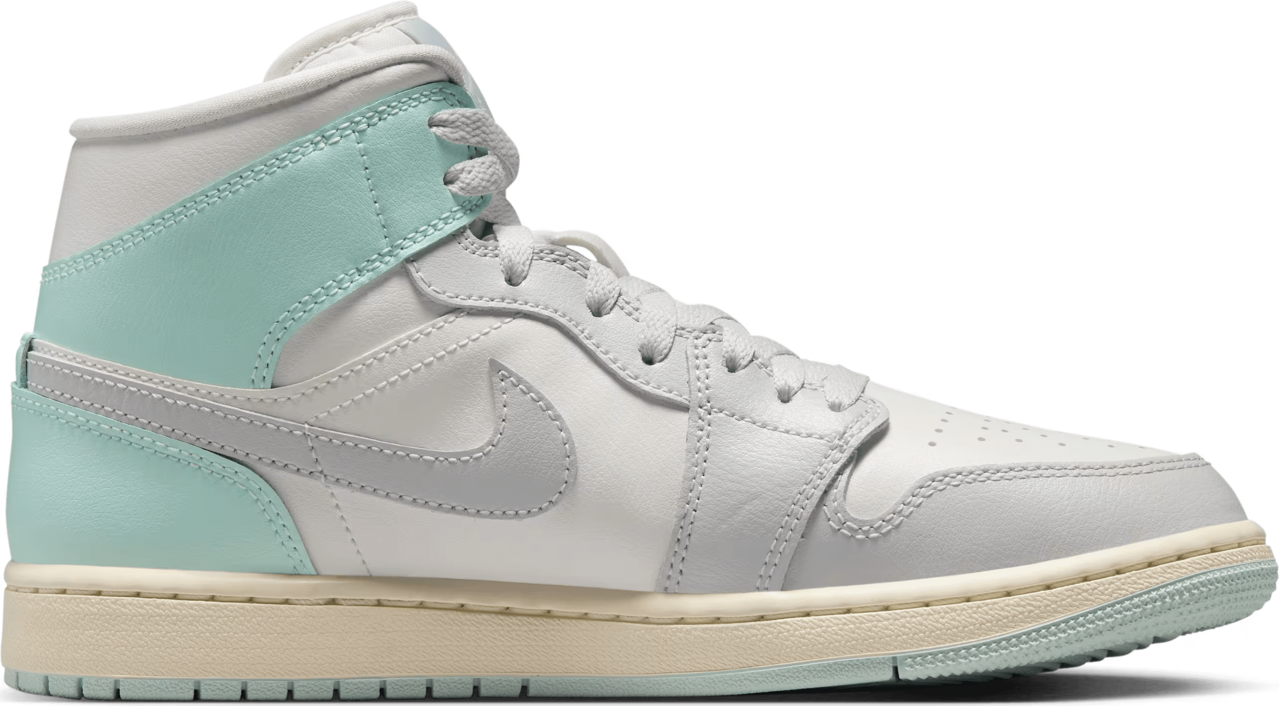 Air Jordan 1 Mid Wmns "Football Grey Igloo"