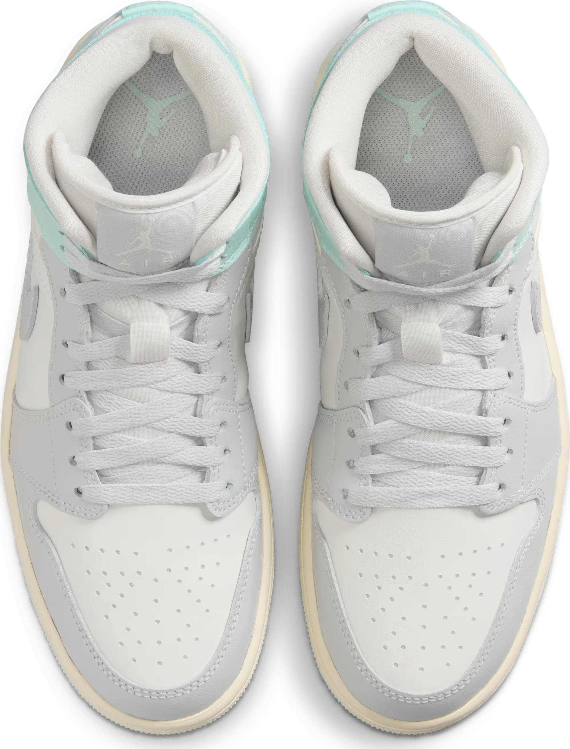 Air Jordan 1 Mid Wmns "Football Grey Igloo"