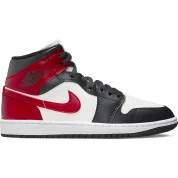 Air Jordan 1 Mid Wmns "Black Toe"