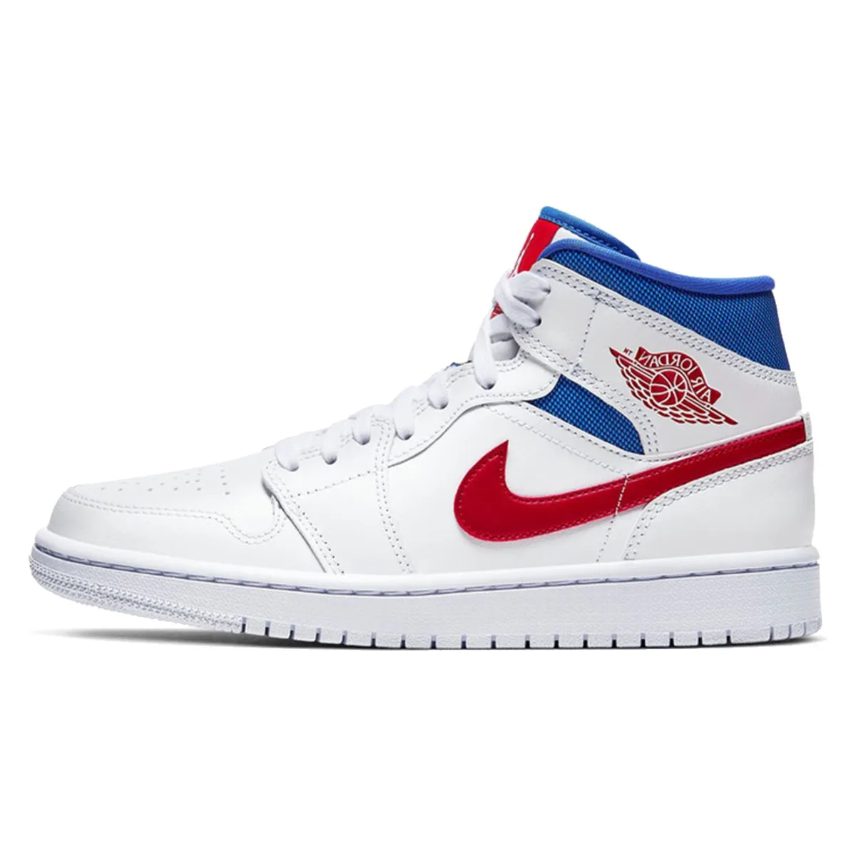 Air Jordan 1 Mid WMNS White Red Royal