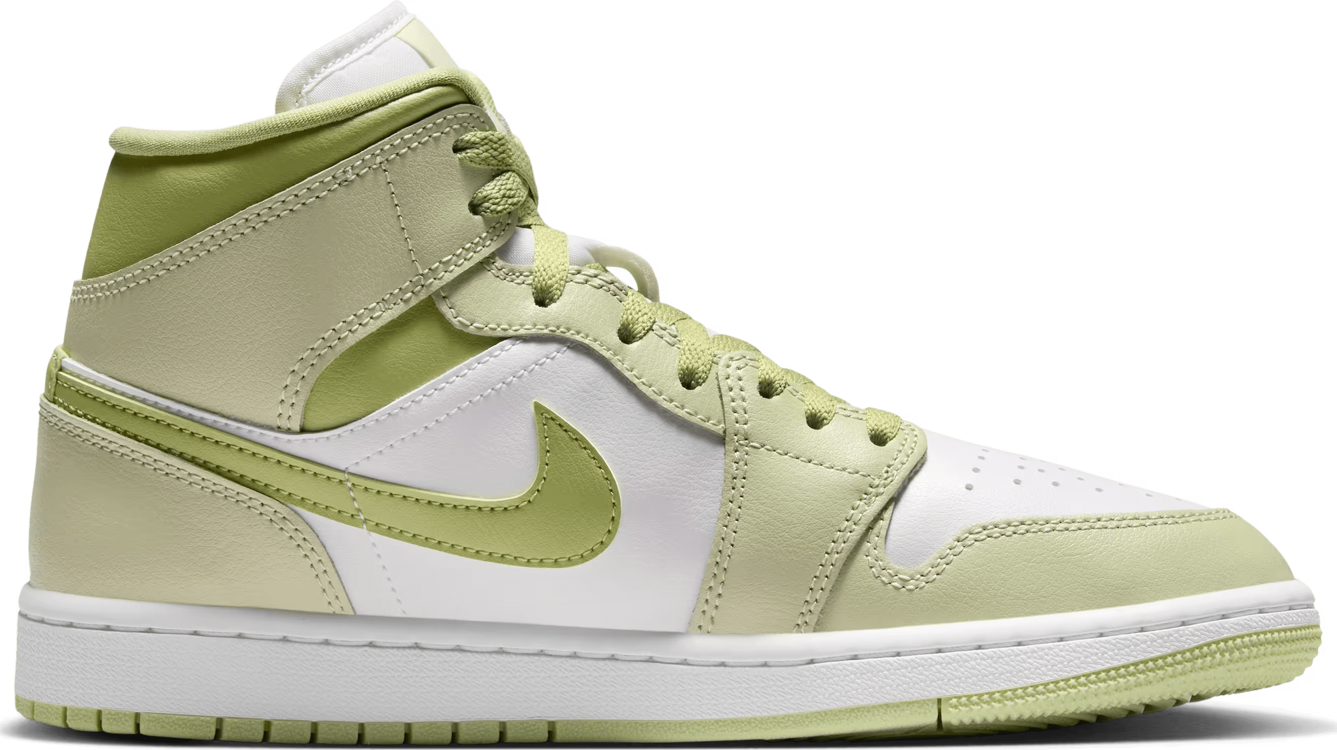 Air Jordan 1 Mid Wmns "Olive Aura Lawn"