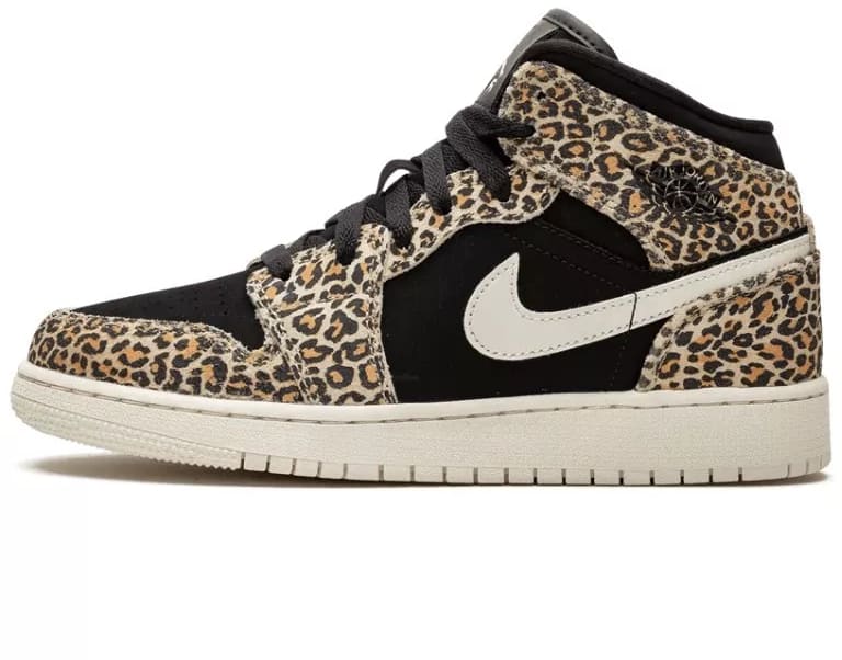 Jordan 1 Mid SE Leopard (GS)