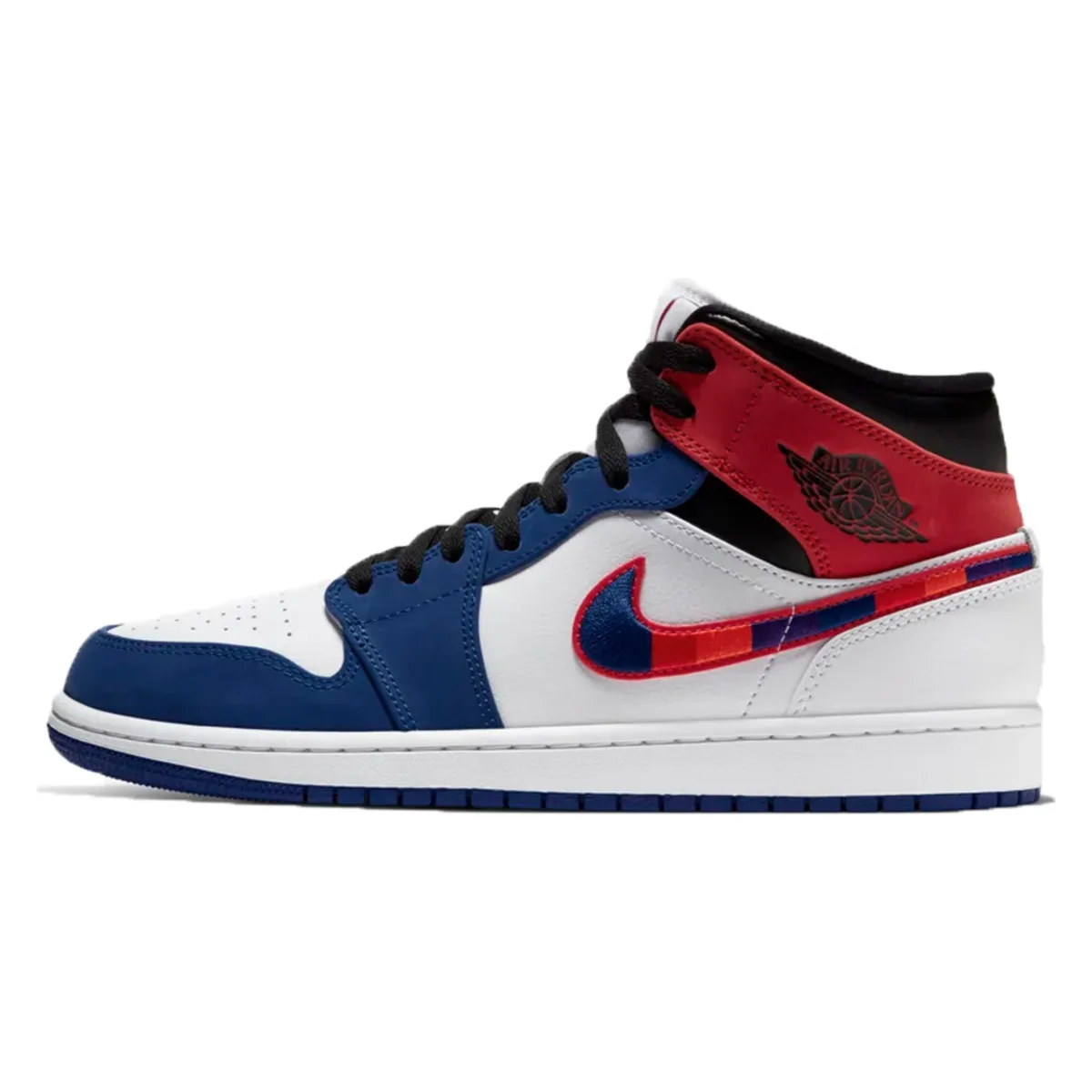 Air Jordan 1 Mid GS Rush Blue University Red Brand New