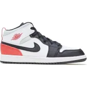 Jordan 1 Mid SE White Black Red Spruce (PS)