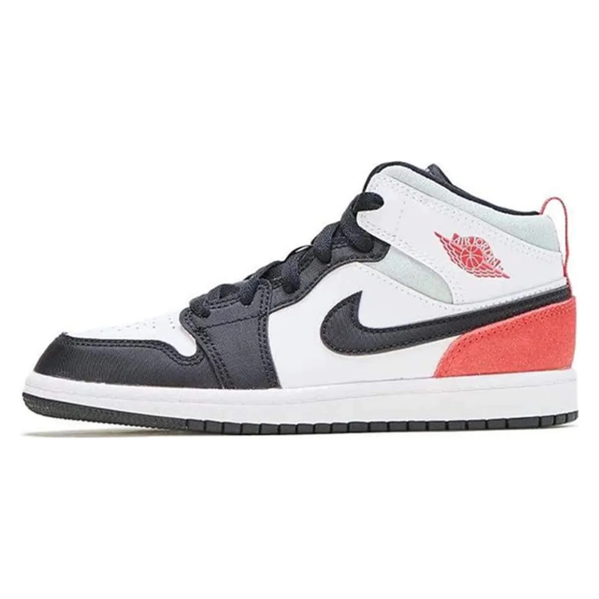 Jordan 1 Mid SE White Black Red Spruce (PS)