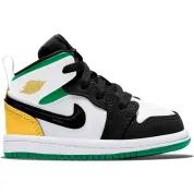 Air Jordan 1 Mid SE White Laser Orange Lucky Green (TD)