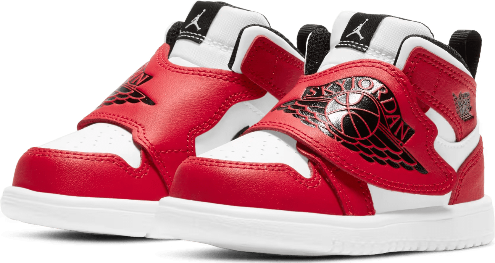 Sky Jordan 1 White Black University Red (TD)
