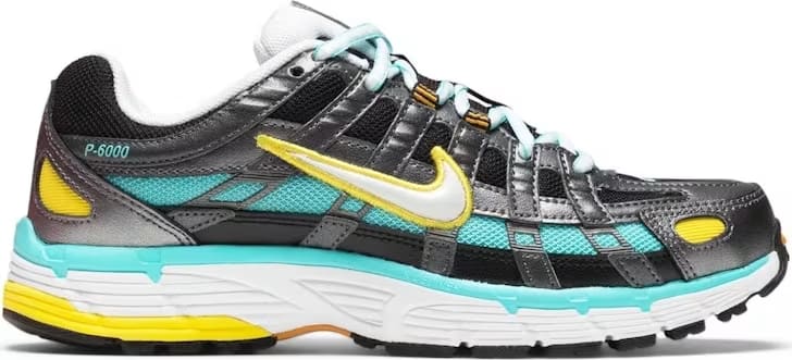 Nike P-6000 Black Teal Yellow (Women's)