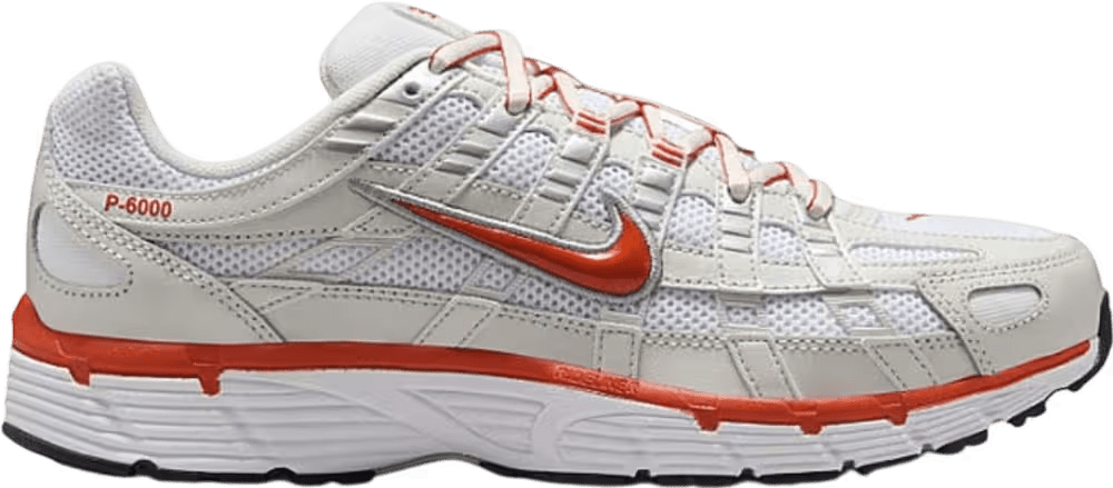 Nike P-6000 White Platinum Tint Black Picante Red (Women's)
