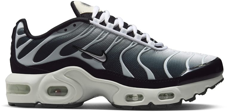 Nike Air Max Plus Black White Sail Metallic Cool Grey (GS)