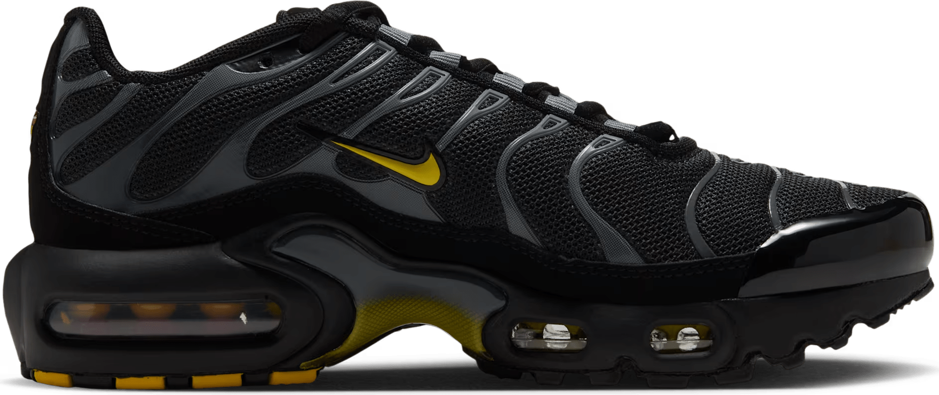 Nike Air Max Plus GS "Black Chrome Yellow"