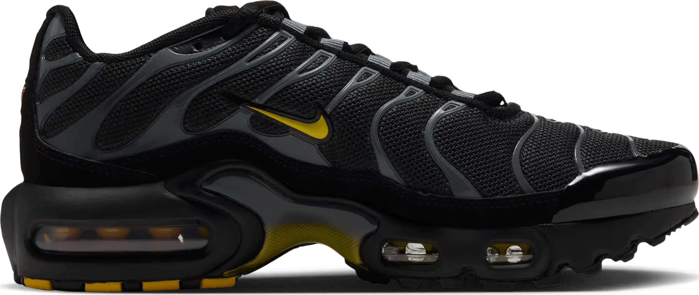 Nike Air Max Plus GS "Black Chrome Yellow"