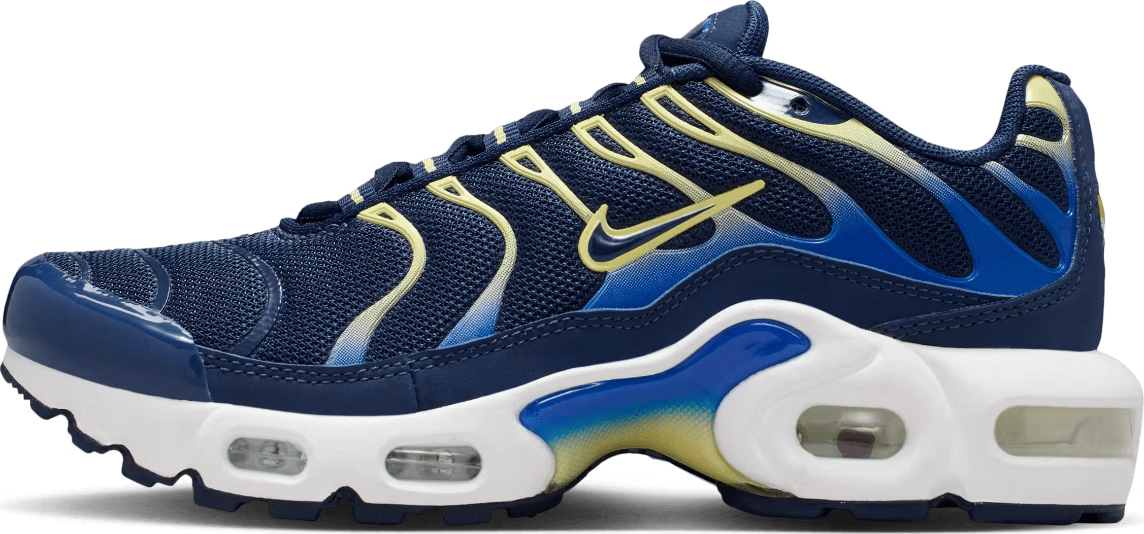 Nike Air Max Plus Midnight Navy Soft Yellow (GS)