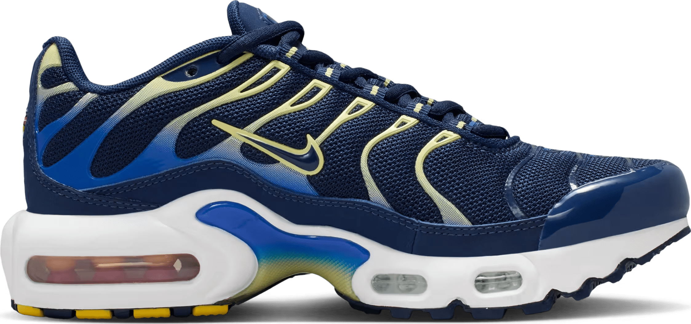 Nike Air Max Plus Midnight Navy Soft Yellow (GS)