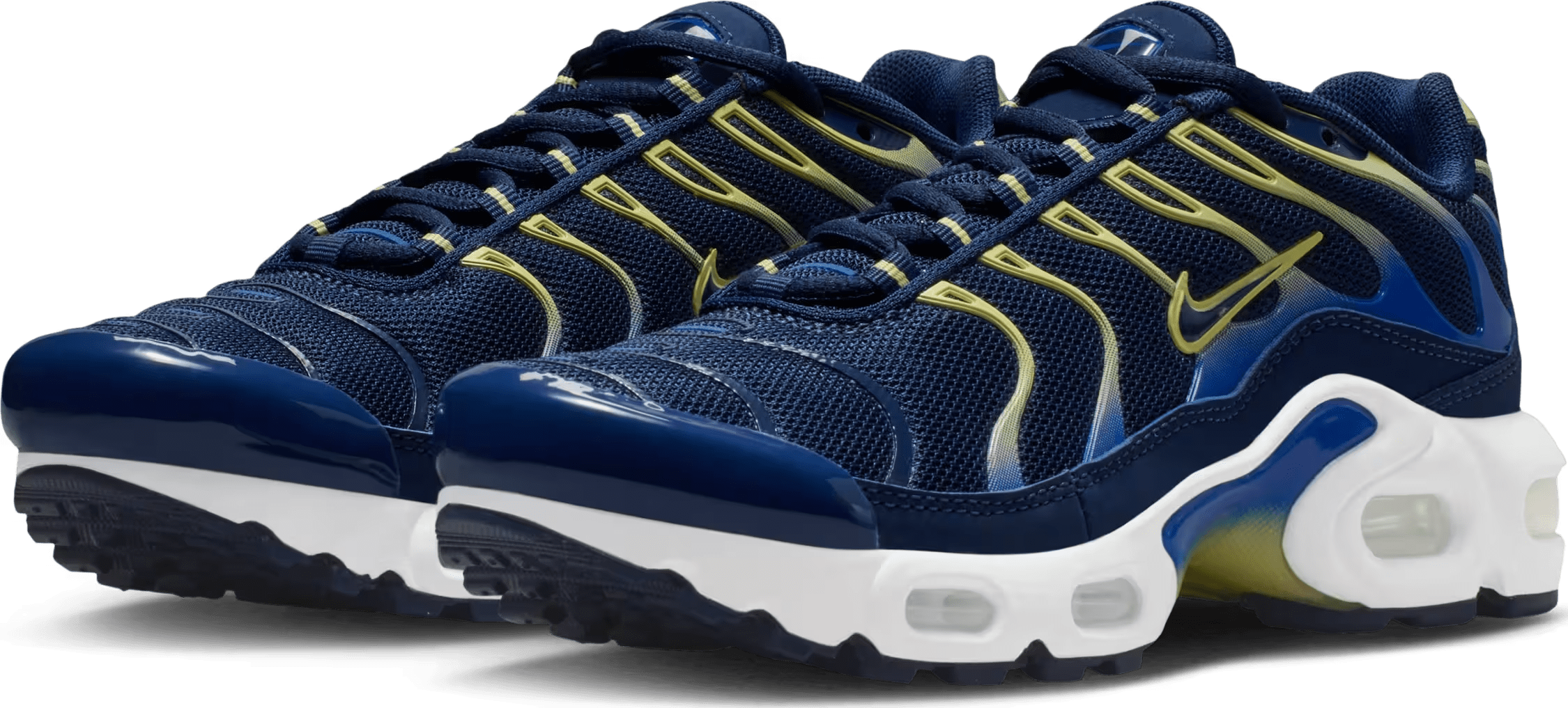 Nike Air Max Plus Midnight Navy Soft Yellow (GS)