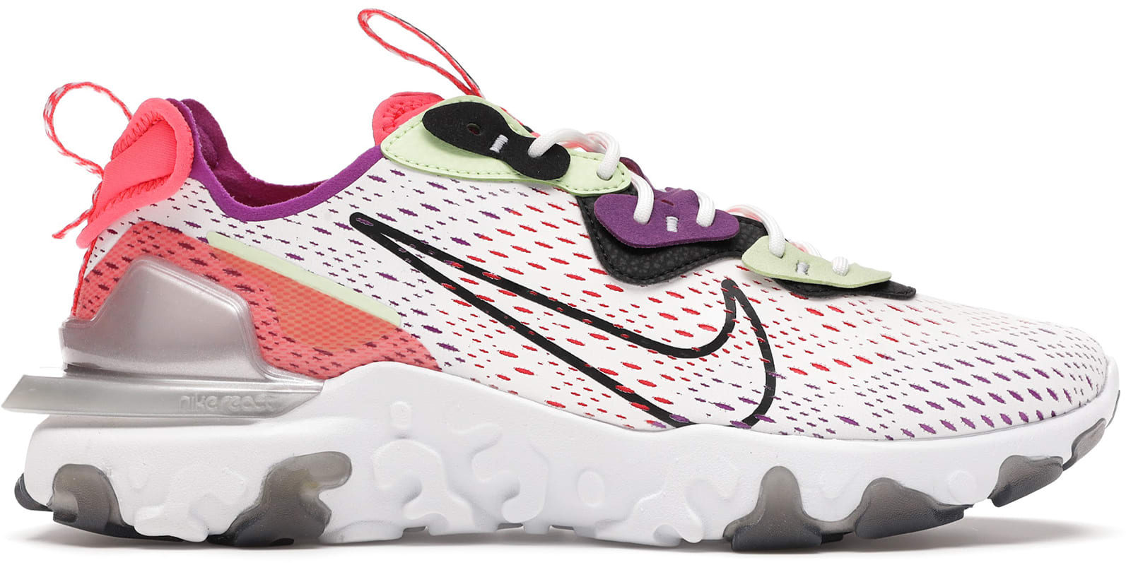Nike React Vision Barely Volt Laser Crimson