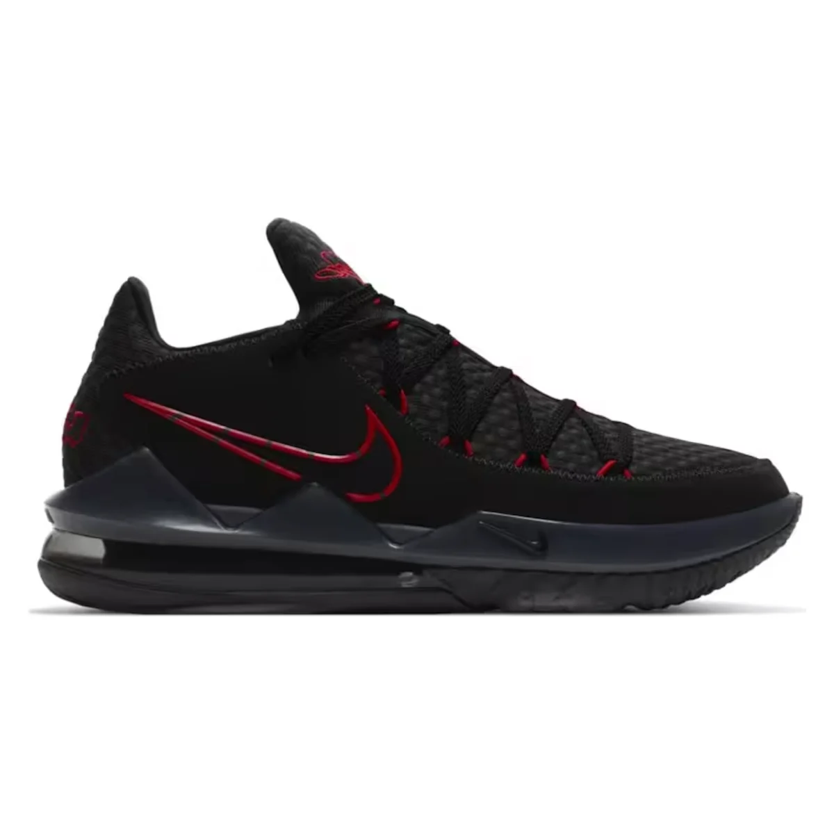 Nike LeBron 17 Low Black Red Dark Grey