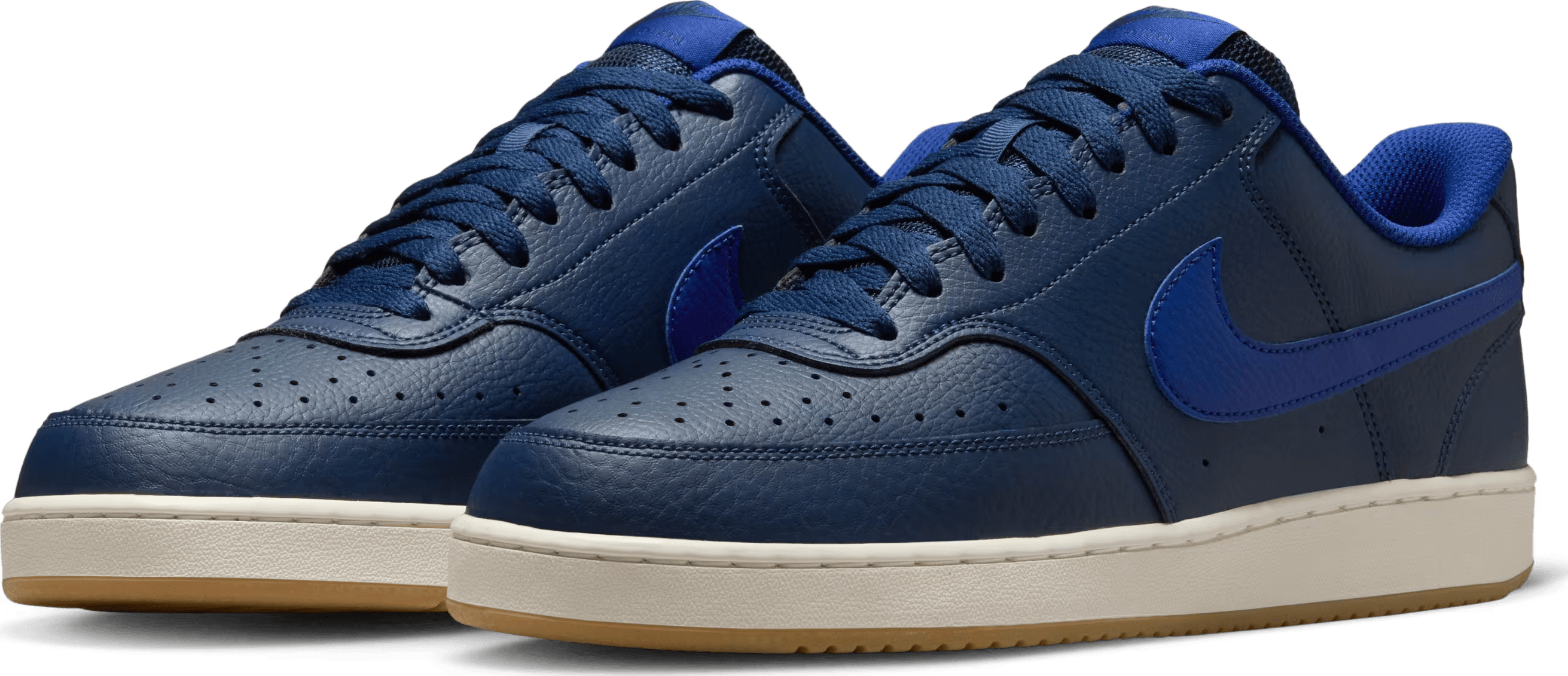 Nike Court Vision Low Midnight Navy Sail Gum Light Brown Deep Royal Blue