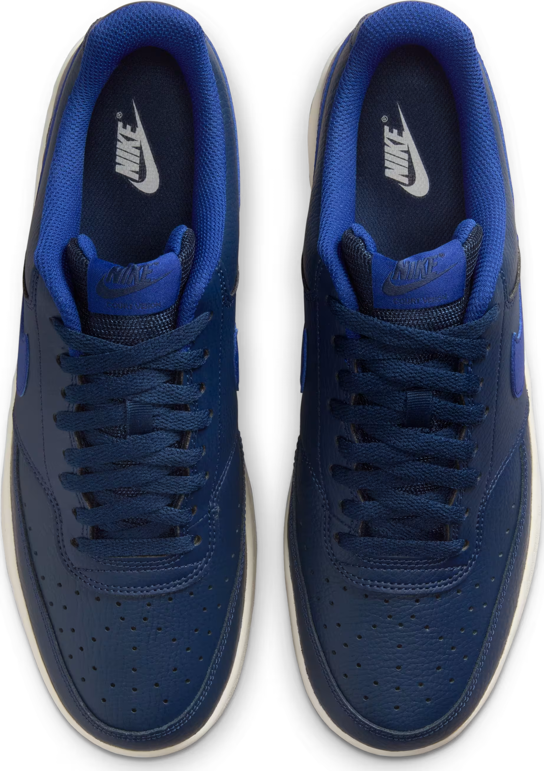 Nike Court Vision Low Midnight Navy Sail Gum Light Brown Deep Royal Blue