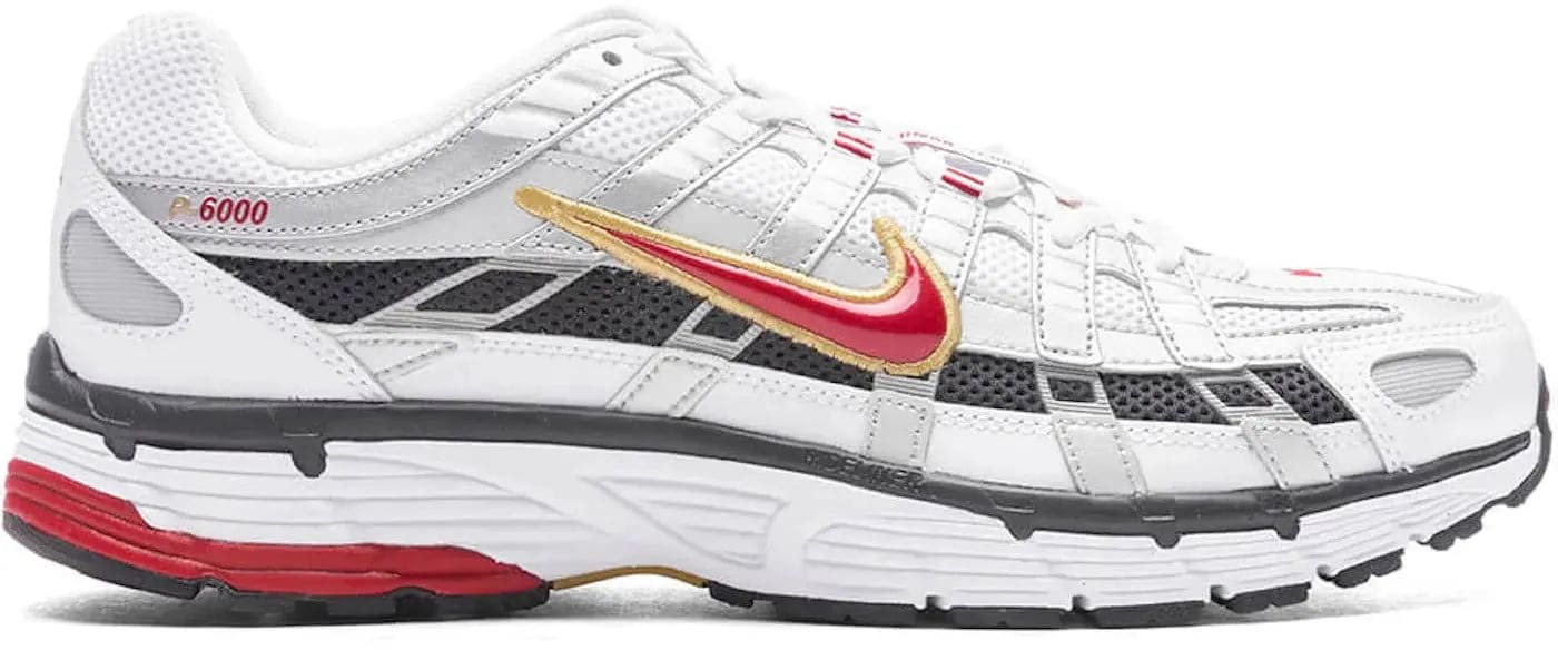 Nike P-6000 Platinum Varsity Red