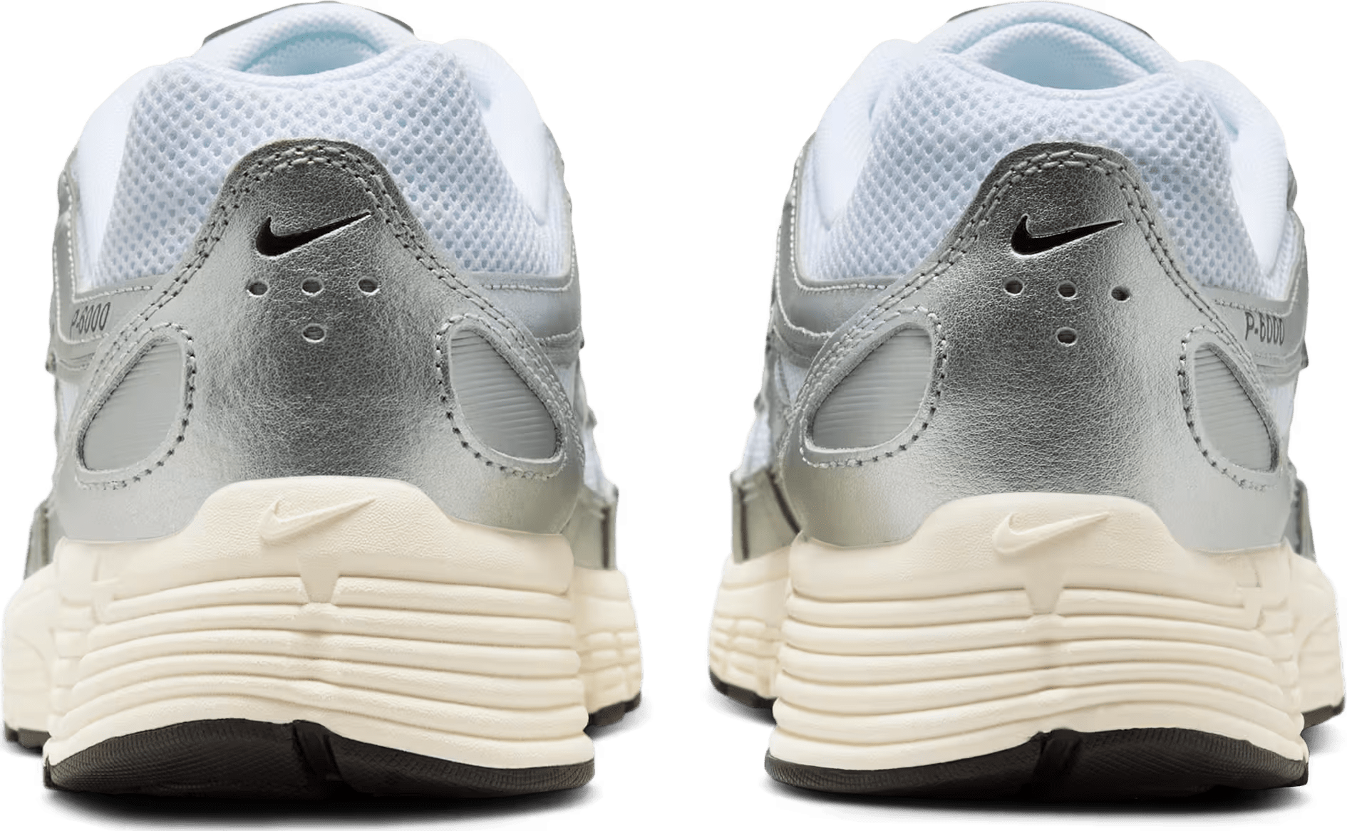 Nike P-6000 "White Metallic Silver Flat"