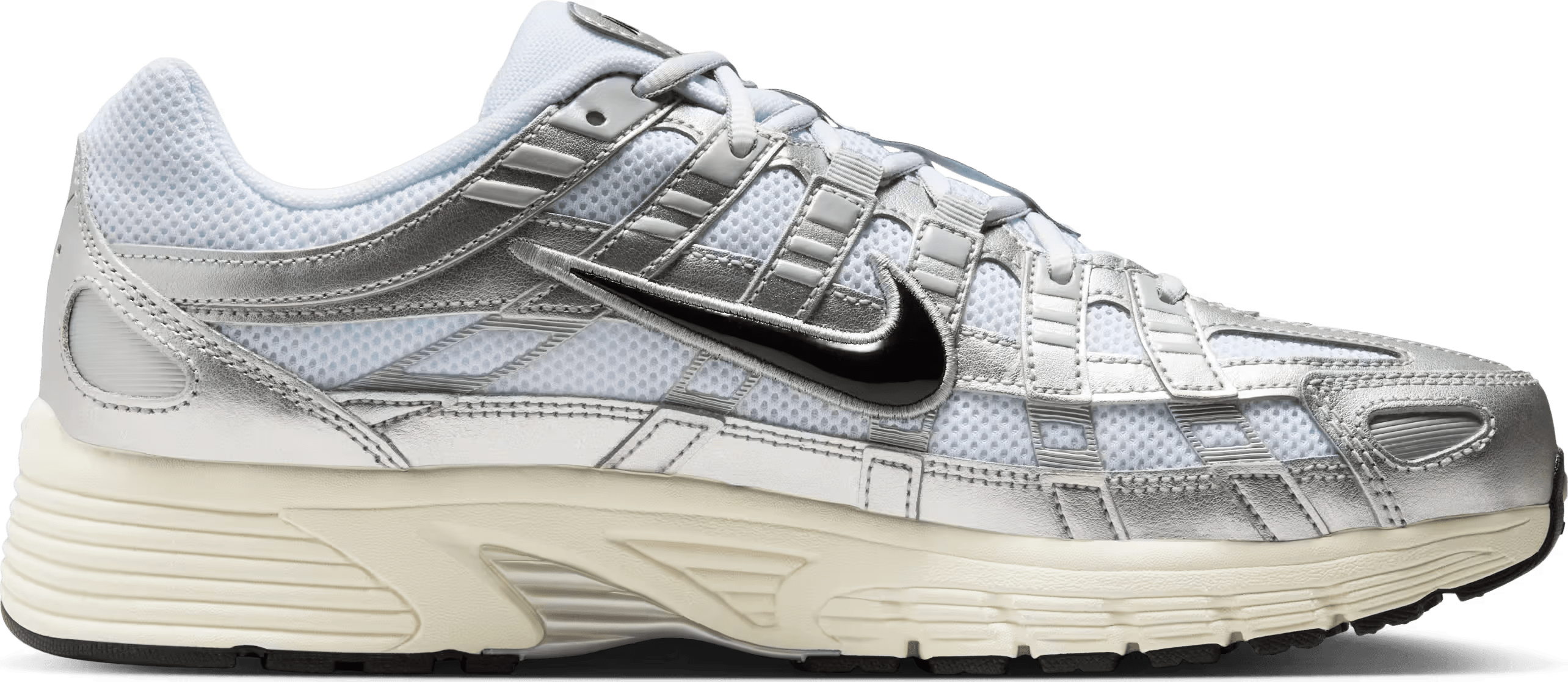 Nike P-6000 "White Metallic Silver Flat"