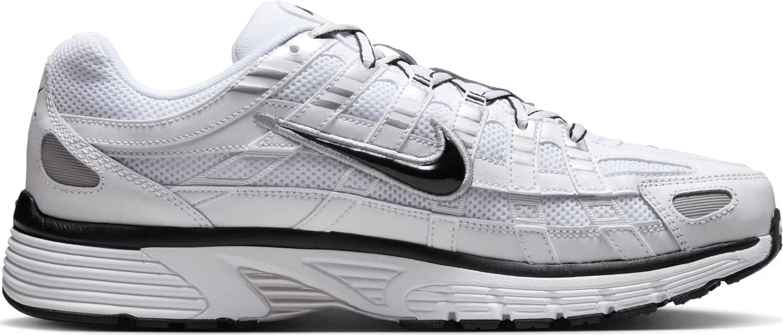 Nike P-6000 "White Metallic Silver Black"