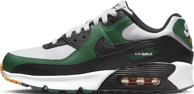 Nike Air Max 90 Leather Pure Platinum Gorge Green Sneaker Squad