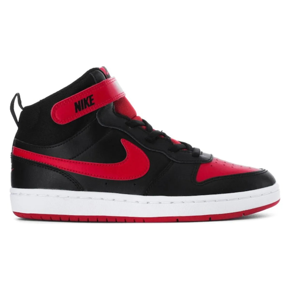 Nike Court Borough Mid 2 Black University Red (GS)