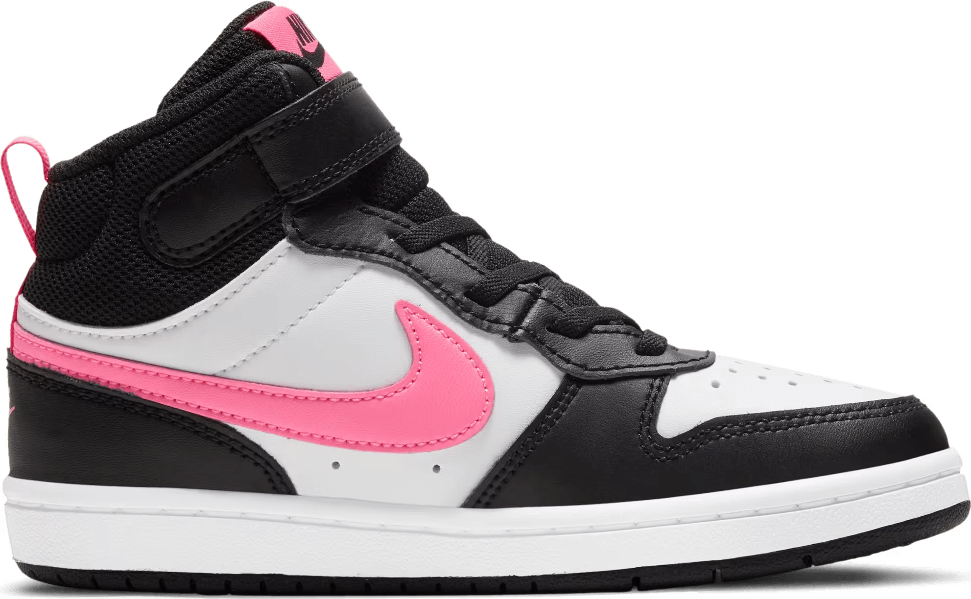Nike Court Borough Mid 2 Black White Sunset Pulse (PS)