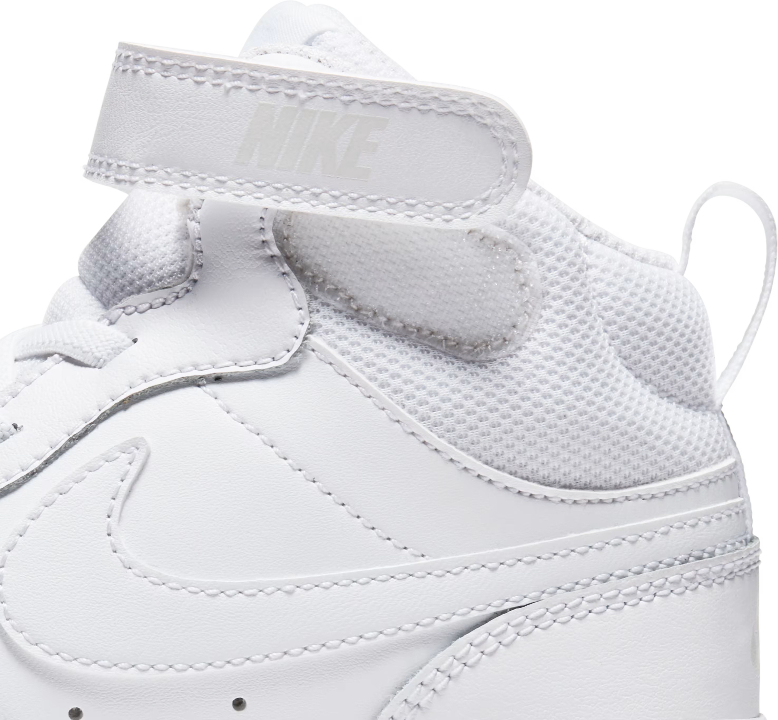 Nike Court Borough Mid 2 Triple White (PS)