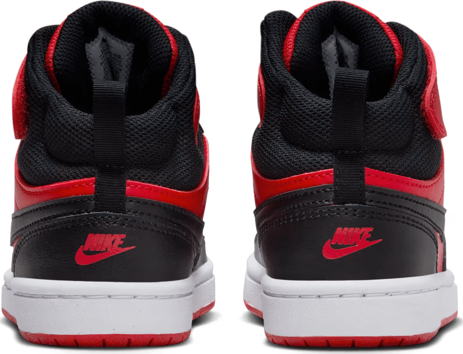 Nike Court Borough Mid 2 Black University Red (PS)