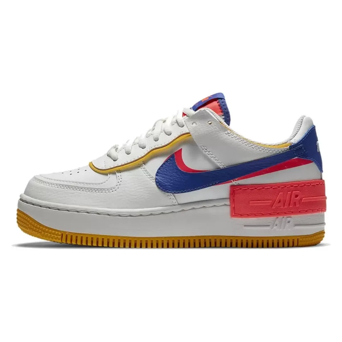 Nike WMNS Air Force 1 Shadow White Flash Crimson Astronomy Blue