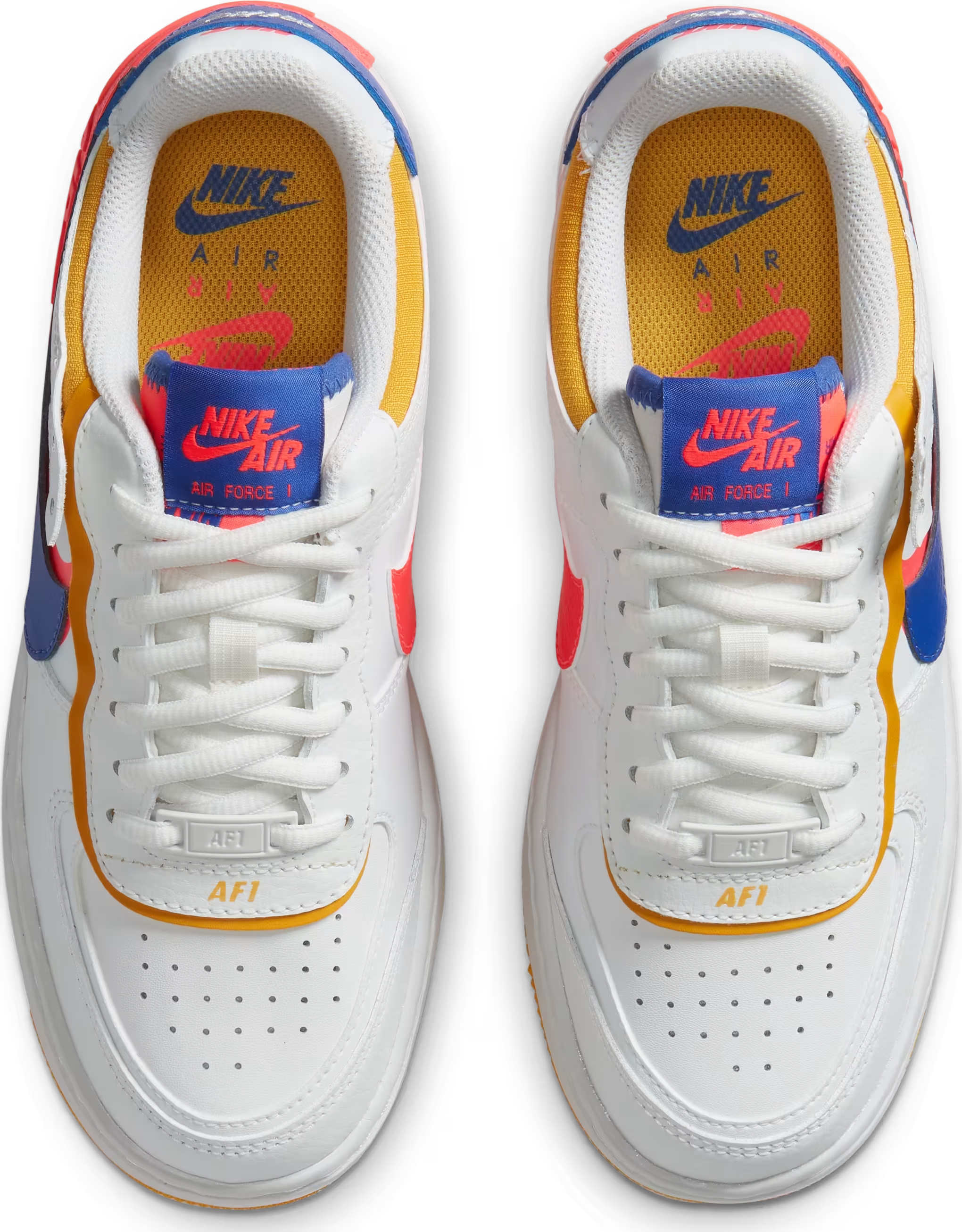 Nike WMNS Air Force 1 Shadow White Flash Crimson Astronomy Blue