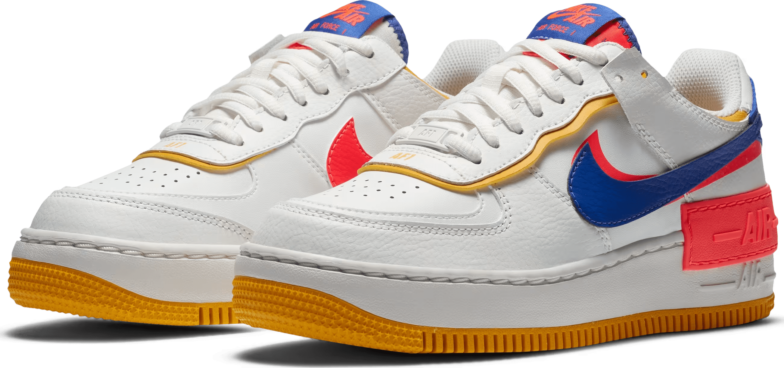 Nike WMNS Air Force 1 Shadow White Flash Crimson Astronomy Blue